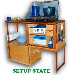 camp kitchen set up