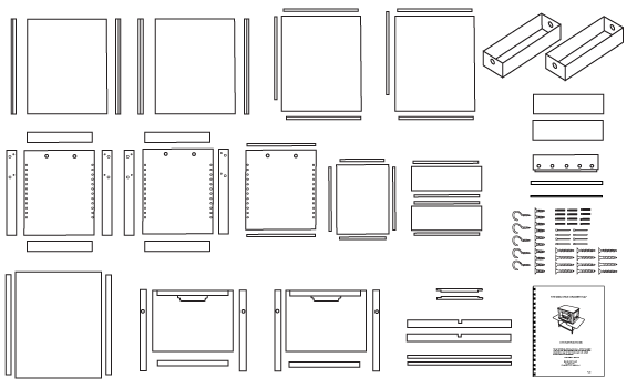 Grubby One chuck box kit parts.