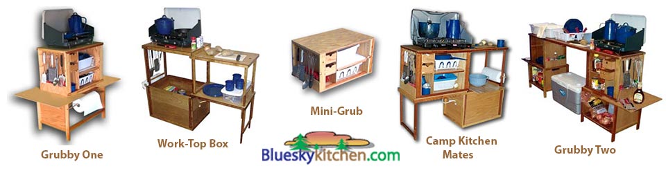 Blue SKy Kitchen camp kitchen chuck boxes