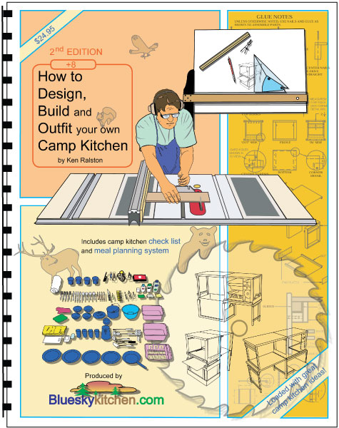 How to Design, Build and Outfit your own Camp Kitchen book cover.