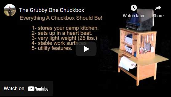 Grubby One camping chuckbox video